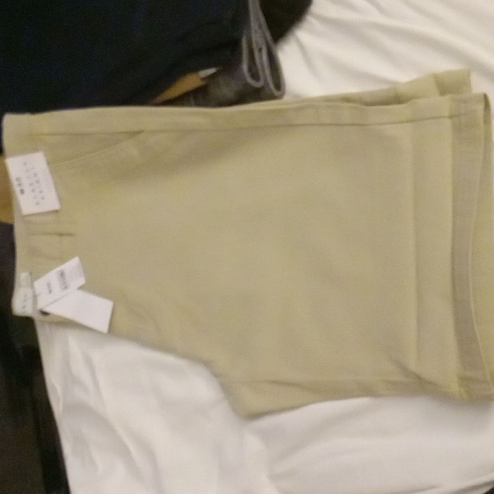 TopMan sz.32 stretch skinny light khaki shorts